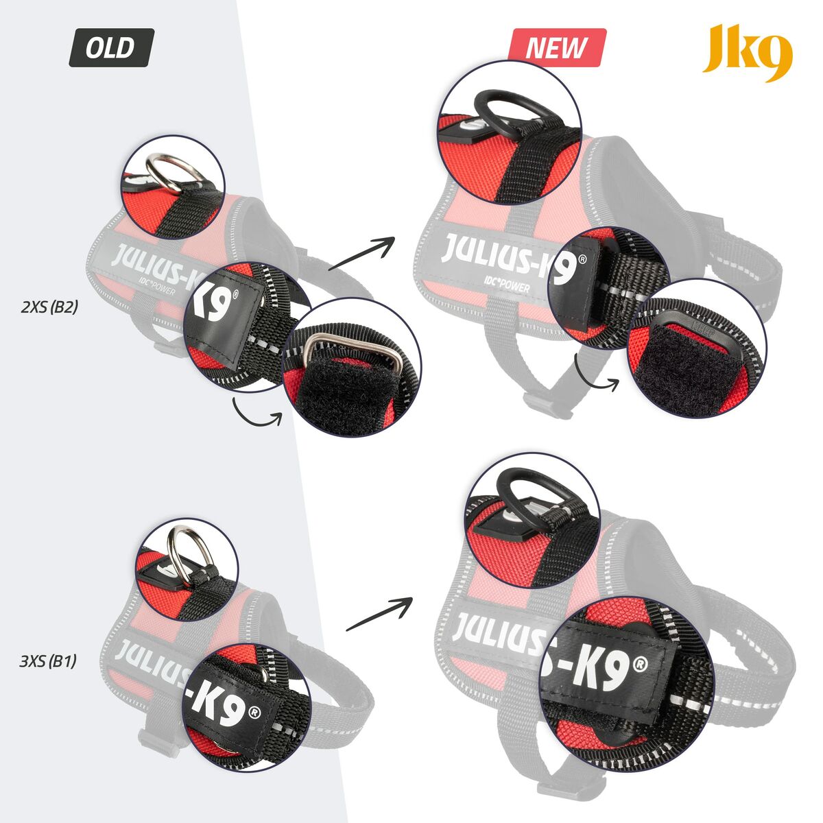 Dog Harness Julius K9 Power Blue S-2