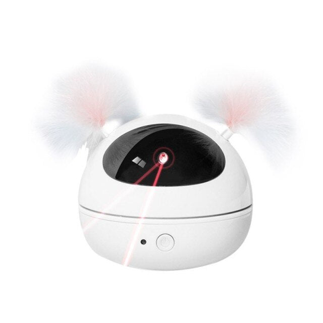 Electric Interactive Cat Toy Ball Feather Infrared Light Tease Tease Cat Stick Toys-5